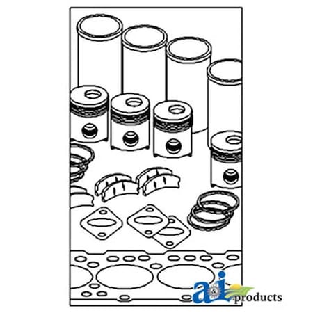 Aftermarket Major Engine Overhaul Kit A-RE66096